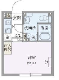 パセオ荏原中延 104 間取り図