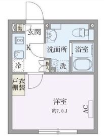 パセオ荏原中延 203 間取り図