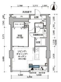 東雲キャナルコートCODAN 11-1004 間取り図