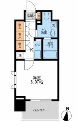 アーデン清澄白河 801 間取り図