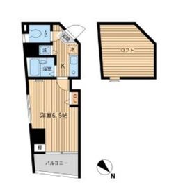 グランプレッソ河田町 606 間取り図