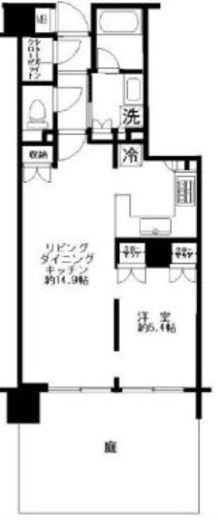 ブリリア神楽坂id 1階 間取り図