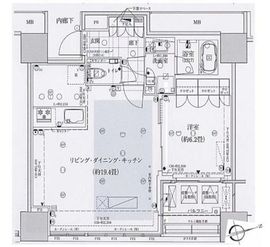 ローレルタワールネ浜松町 20階 間取り図