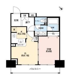 オーベル月島リバージュグラン 9階 間取り図