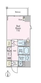 クレストコート白金高輪 307 間取り図