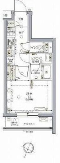 クレヴィスタ三軒茶屋 3階 間取り図