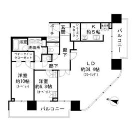 二子玉川ライズタワー 37階 間取り図