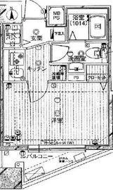 クレアシオン渋谷神山町 5階 間取り図