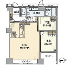 ザ・センター東京 25階 間取り図