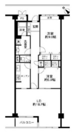 アーバンコート市ヶ谷 405 間取り図