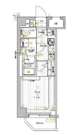 プレミアムキューブ大崎Deux 7階 間取り図