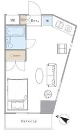 セゾン代官山 305 間取り図