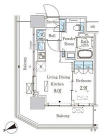 パークアクシス大塚ステーションゲートタワー 2012 間取り図