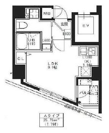 S-RESIDENCE池袋Norte (エスレジデンス池袋ノルテ) 801 間取り図