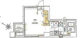 ライジングプレイス月島 4階 間取り図