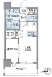 ライトテラス浅草 302 間取り図