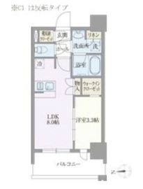 ライトテラス浅草 403 間取り図