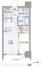 ライトテラス浅草 603 間取り図