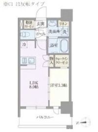 ライトテラス浅草 206 間取り図