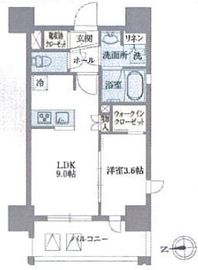 ライトテラス浅草 405 間取り図