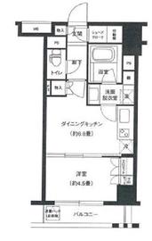 グランスイート銀座レスティモナーク 11階 間取り図