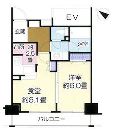 オーベル月島リバージュグラン 11階 間取り図