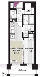 オープンレジデンシア神楽坂若宮町ヒルズ 5階 間取り図