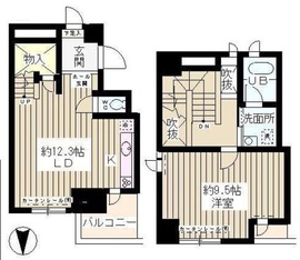 ツインビュー御茶の水 6階 間取り図