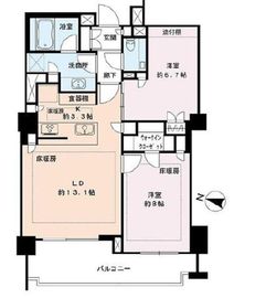 ザ・パークハウス麻布外苑西通り 4階 間取り図