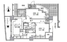 アクティ汐留 2212 間取り図