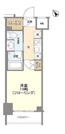 リビオレゾン新虎通り 5階 間取り図