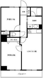 ライオンズマンション飯田橋駅前 6階 間取り図