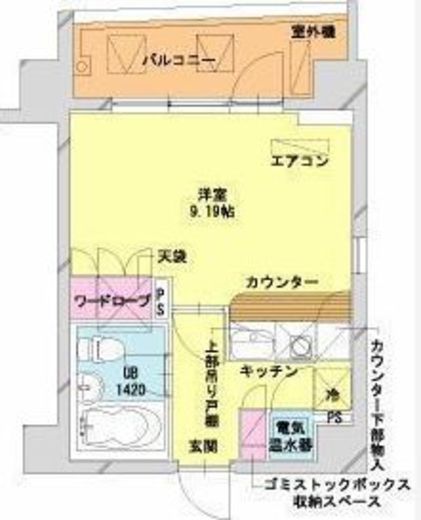 HF八丁堀レジデンス2 907 間取り図