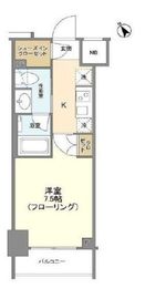 リビオレゾン新虎通り 7階 間取り図