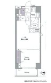 ハピネ蔵前鳥越 2階 間取り図