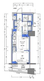 ディームス大手町ノース 704 間取り図