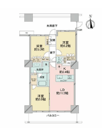 プライムパークス品川シーサイド ザ・タワー 7階 間取り図