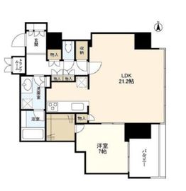 ワールドシティタワーズ ブリーズタワー 35階 間取り図