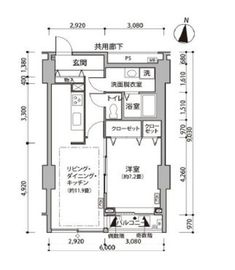 東雲キャナルコートCODAN 11-1003 間取り図