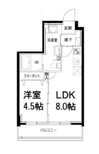 ミナモ浅草橋 802 間取り図