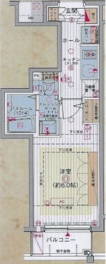 エステムプラザ愛宕虎ノ門レジデンス 3階 間取り図