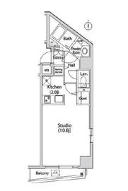 グレイスコート西麻布1 302 間取り図