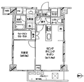 ピアース中野坂上 地下1階 間取り図