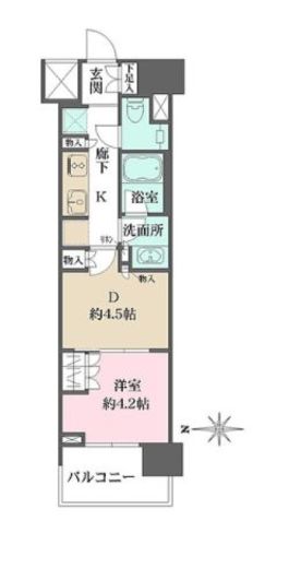 ザ・パークハウスアーバンス渋谷 5階 間取り図