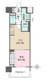 ザ・パークハウスアーバンス渋谷 6階 間取り図