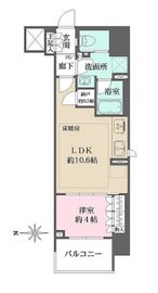 ザ・パークハウスアーバンス渋谷 12階 間取り図