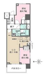 ザ・パークハウスアーバンス渋谷 4階 間取り図