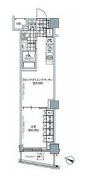 パークハビオ北品川 209 間取り図