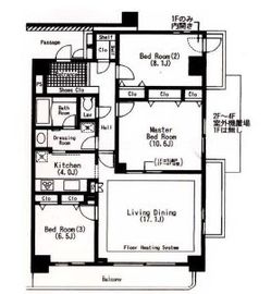 グランハイツ池尻 301 間取り図