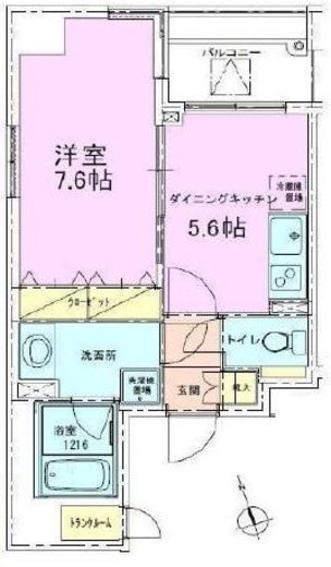 銀座レジデンス壱番館 1201 間取り図